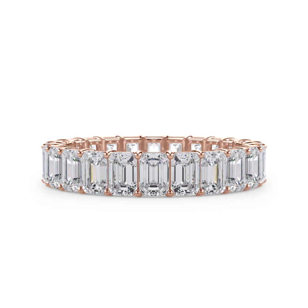 Medium Emerald Cut Eternity Band