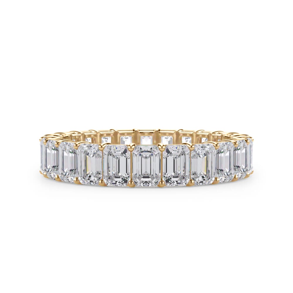Medium Emerald Cut Eternity Band
