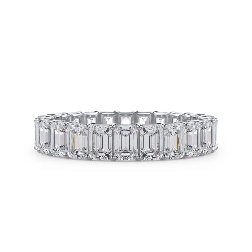 Medium Emerald Cut Eternity Band