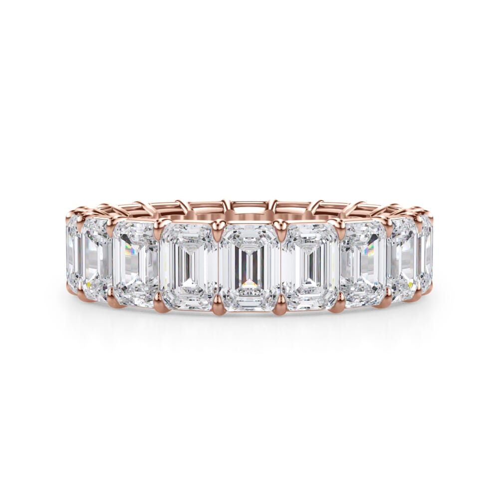 XL Emerald Cut Eternity Band