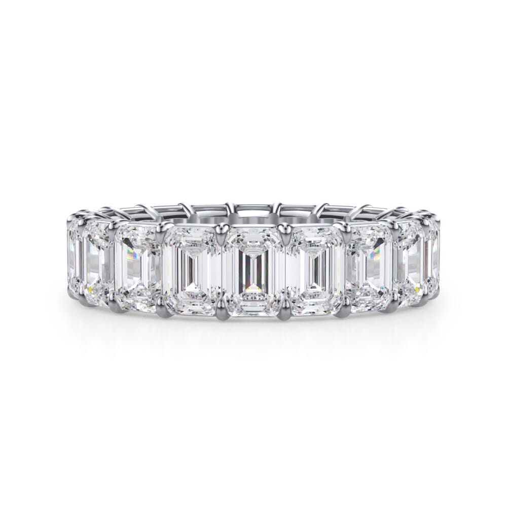 XL Emerald Cut Eternity Band