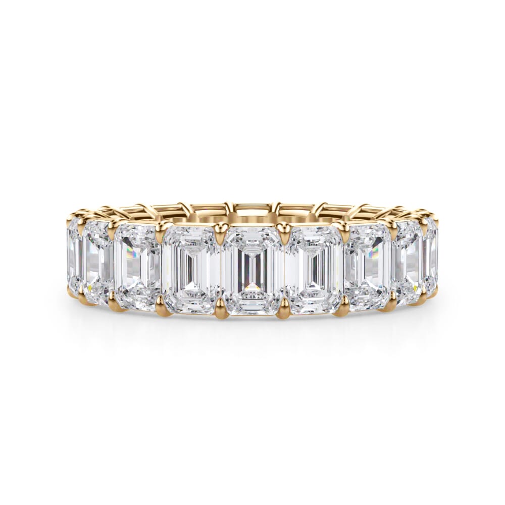 XL Emerald Cut Eternity Band