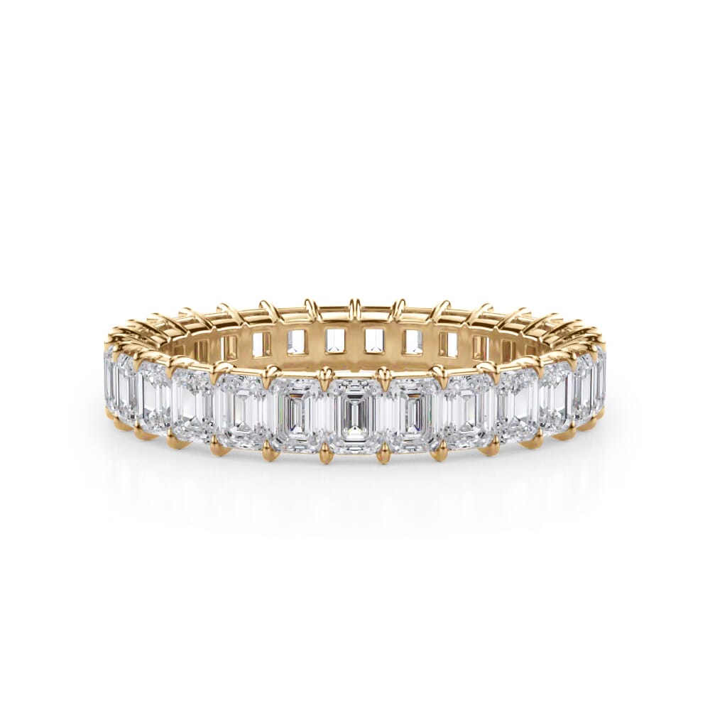 Mini Emerald Cut Eternity Band